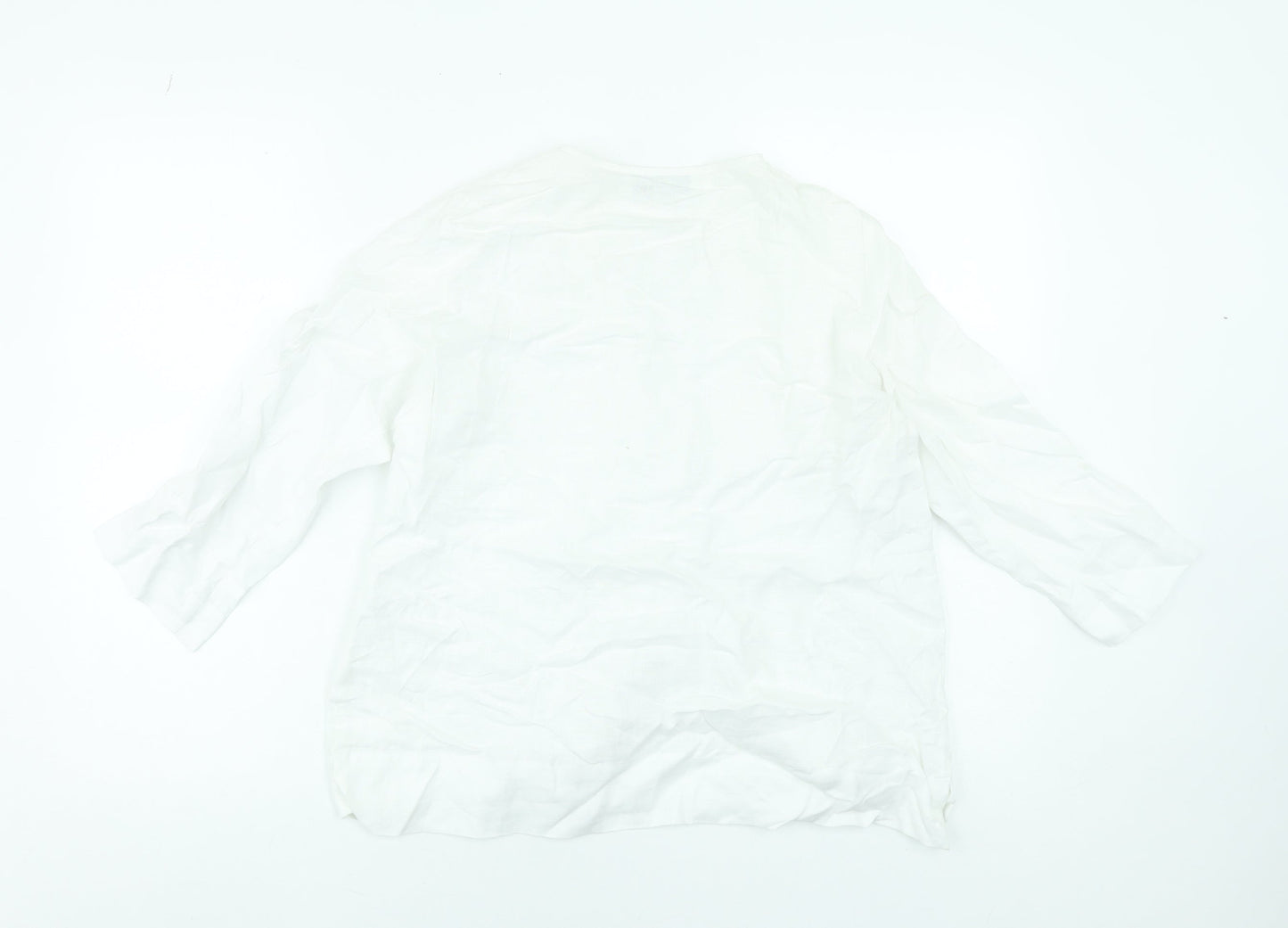 Womens UK Size S Carolyn Donnelly The Edit White Tunic Blouse
