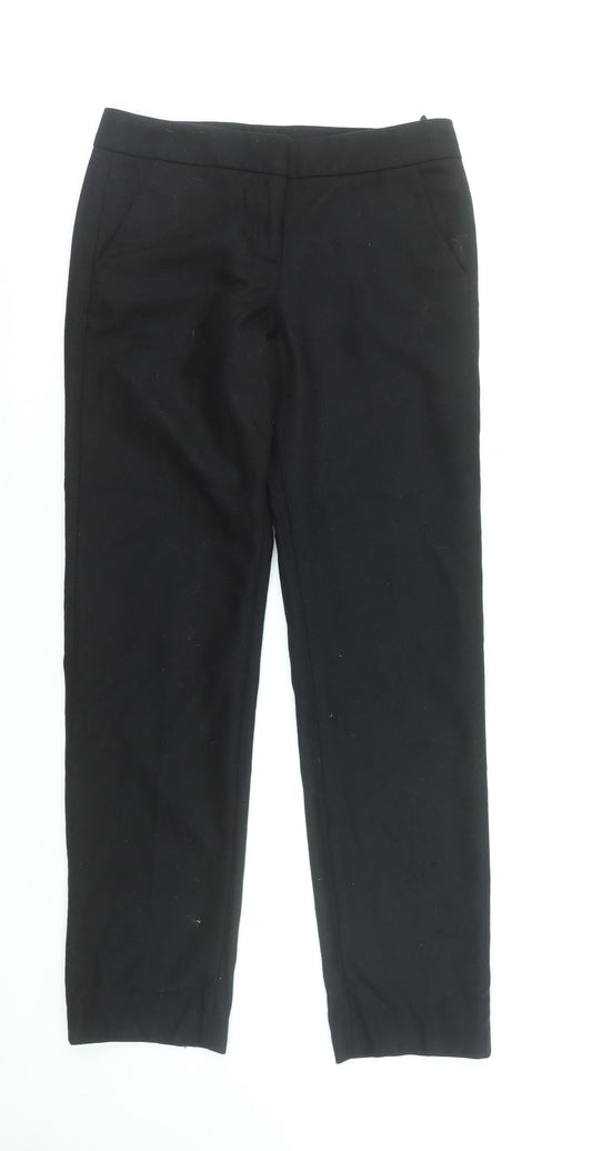 Great Plains Women Black Wool Blend Slim Trousers Size 8