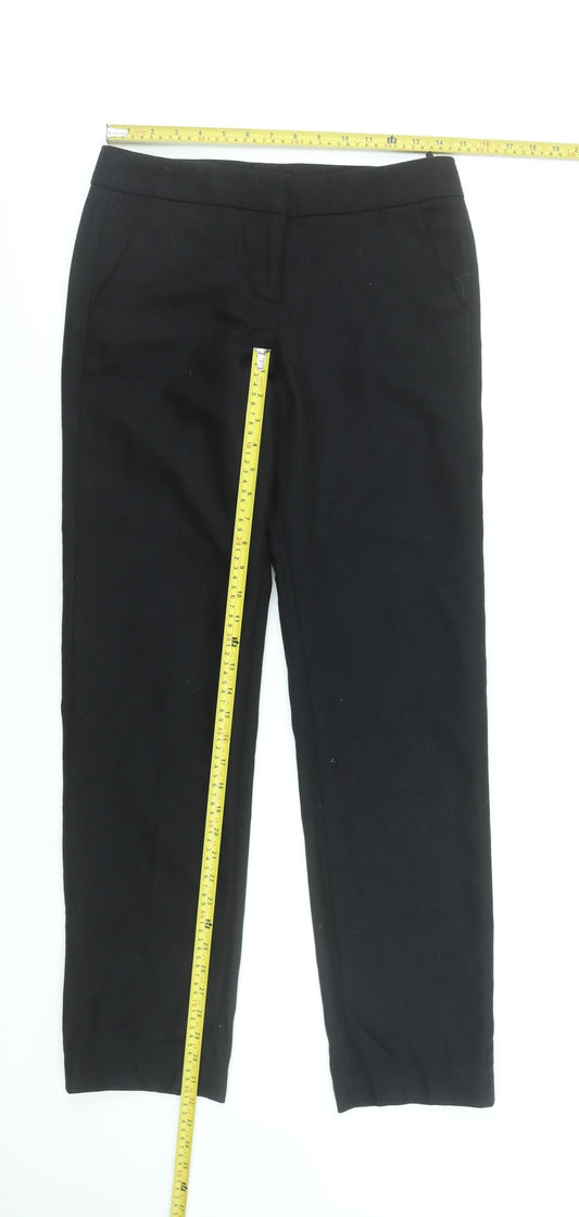 Great Plains Women Black Wool Blend Slim Trousers Size 8