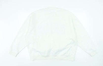 Womens UK Size M Yale University White Pullover Sweatshirt