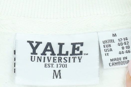 Womens UK Size M Yale University White Pullover Sweatshirt