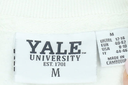Womens UK Size M Yale University White Pullover Sweatshirt