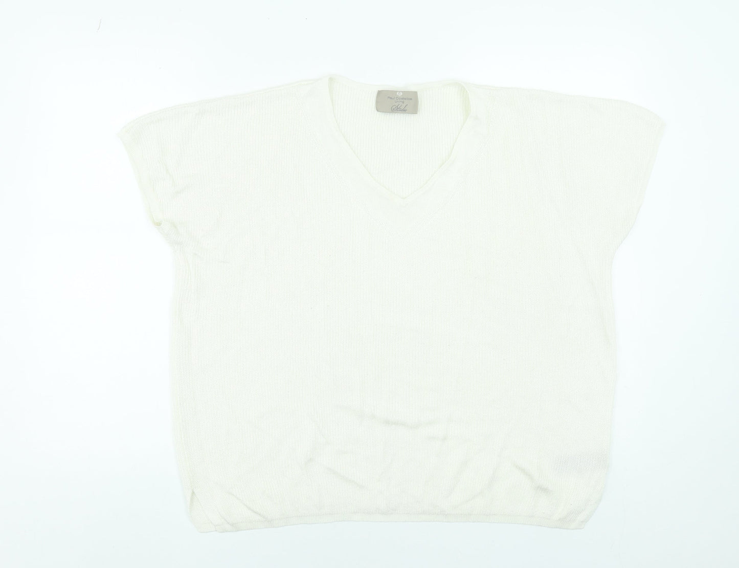 Womens UK Size L Paul Costelloe Ivory Pullover Jumper