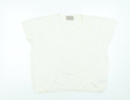 Womens UK Size L Paul Costelloe Ivory Pullover Jumper