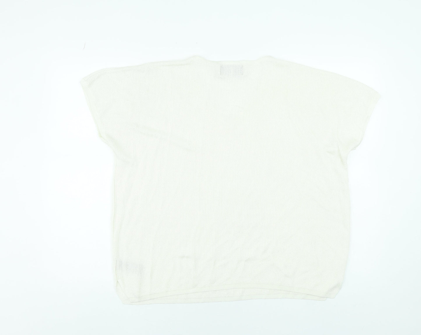 Womens UK Size L Paul Costelloe Ivory Pullover Jumper
