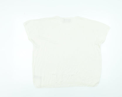 Womens UK Size L Paul Costelloe Ivory Pullover Jumper