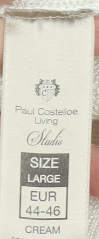 Womens UK Size L Paul Costelloe Ivory Pullover Jumper