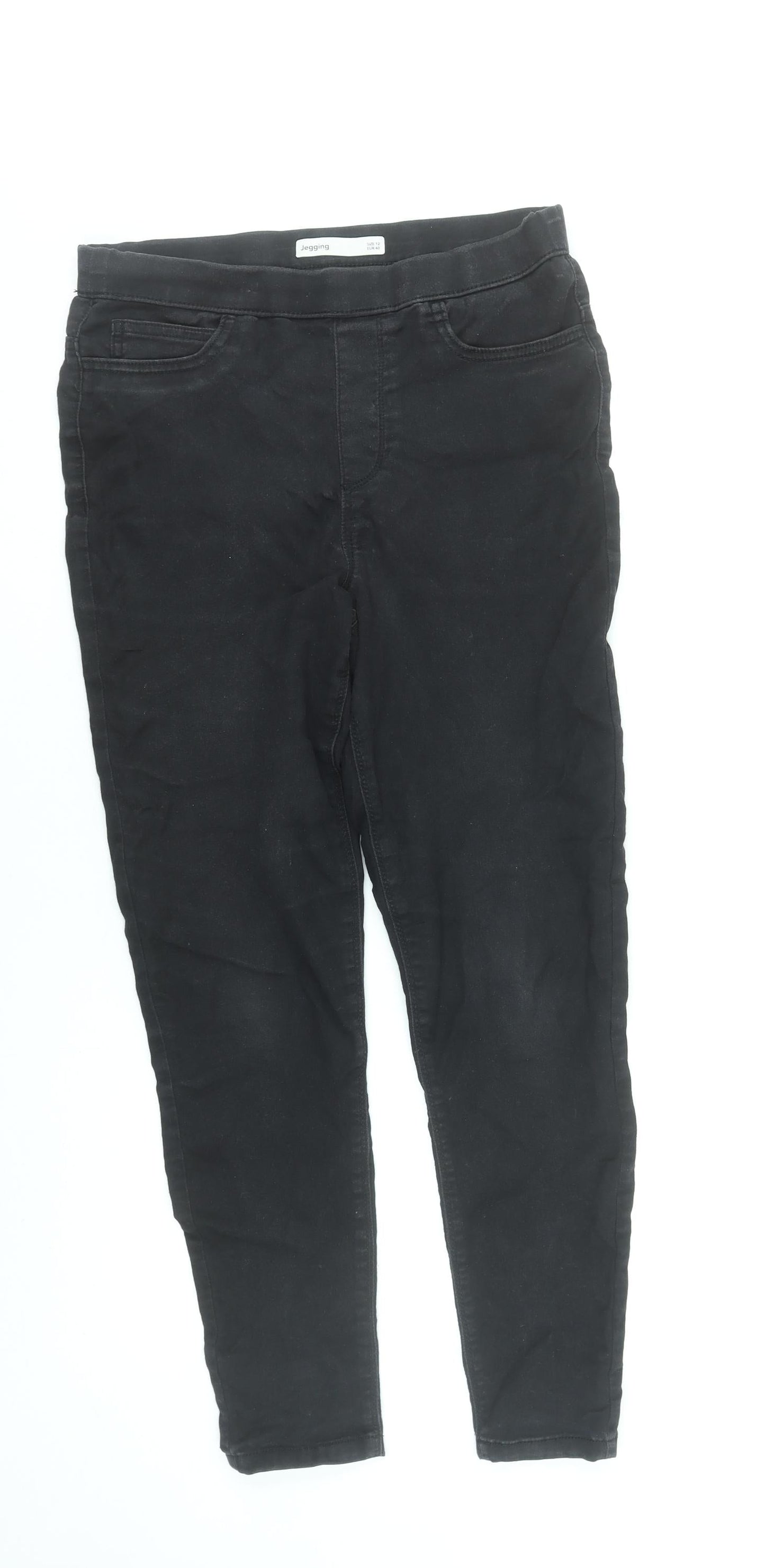 Dunnes Stores Womens Black Size 12 Jegging Slim Fit Stretch Jeans