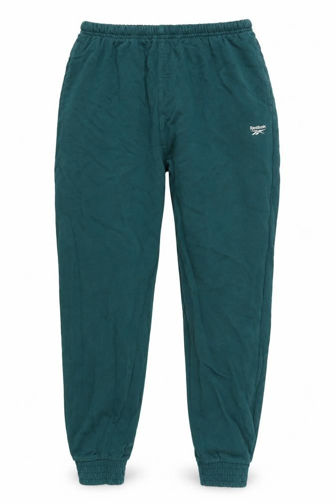 Mens UK Size S Reebok Regular Fit Jogger Green Trousers