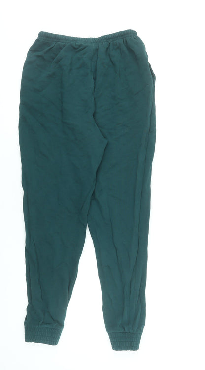 Reebok Men’s Green Jogger Sweatpants S Regular Fit Elastic Waist