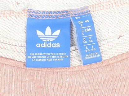 Womens UK Size 8 adidas Pink Pullover Sweatshirt