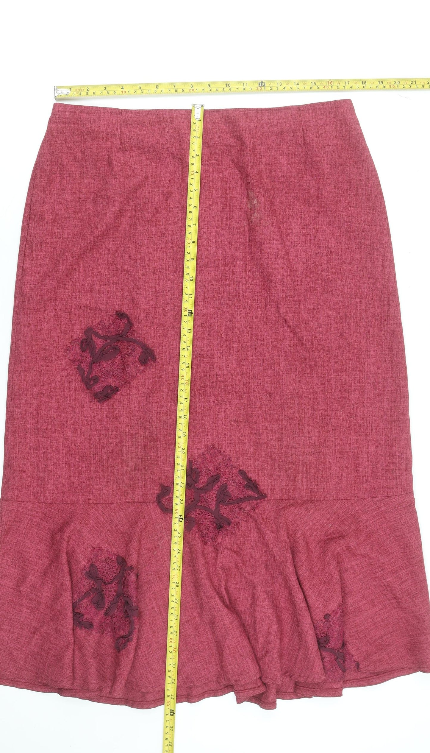 Womens UK Size 18 Ayalon Collection Flare Twill Skirt