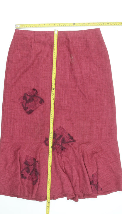 Womens UK Size 18 Ayalon Collection Flare Twill Skirt
