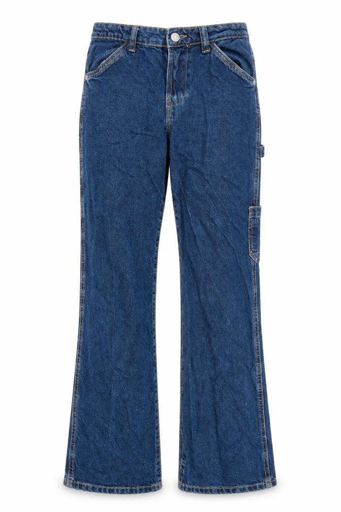 Womens UK Size 8 Zara Regular Fit Straight Blue Jeans