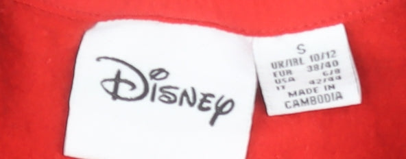 Womens UK Size S Disney Red Pullover Sweatshirt