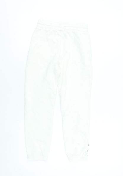 Garfield White Girls Sweatpants 8-9 Years Cotton Blend Joggers