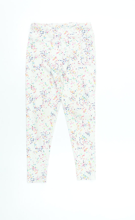 Leigh Tucker Willow Girls Multicoloured Leggings 7-8 Years Slim Fit Activewear