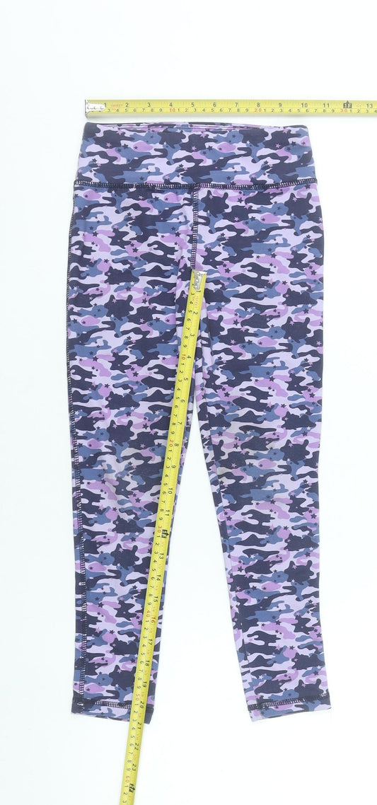 Dunnes Stores Girls Multicoloured Camouflage Activewear Leggings 7-8 Years