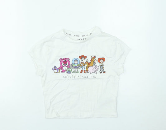 Primark Pixar Women’s White XS Toy Story Print T-Shirt