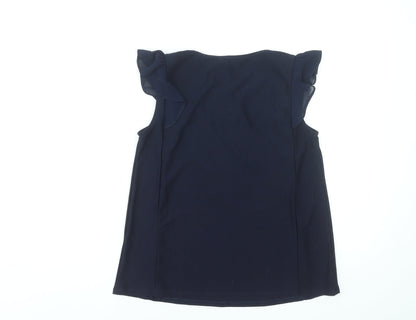 Womens UK Size 8 Atmosphere Blue Basic Blouse