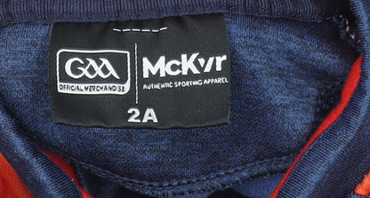 McKeever Boys Blue 2 Years Sports 1/4 Zip Graphic Sweatshirt