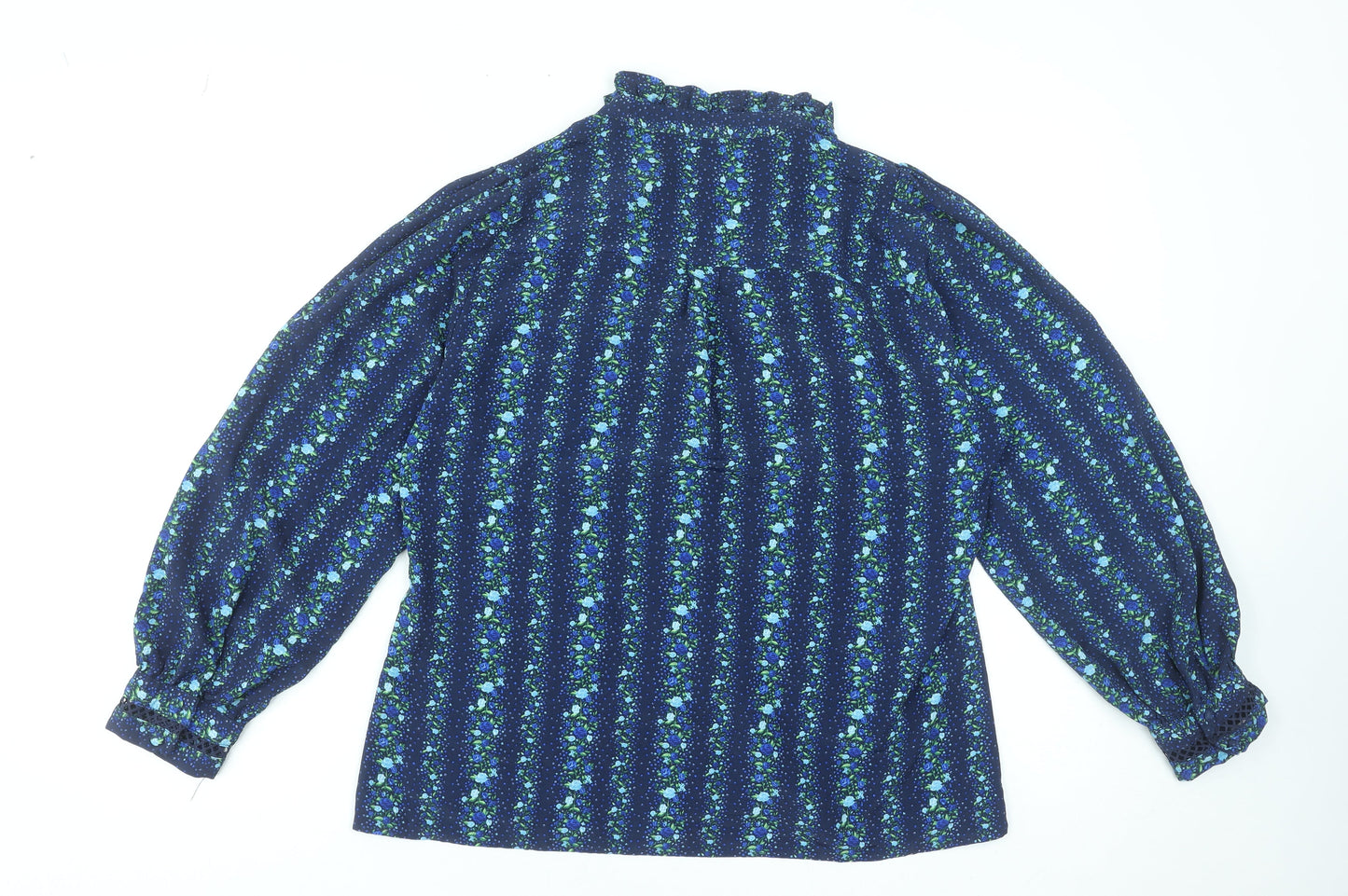 Womens UK Size 14 Savida Blue Tunic Blouse