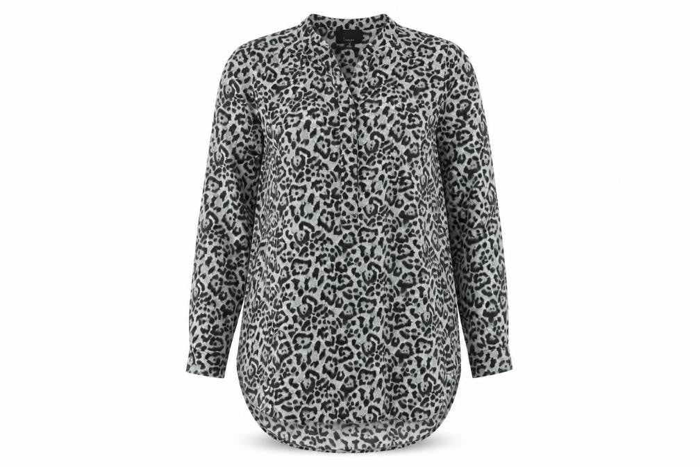 Womens UK Size M Lumière Grey Tunic Blouse