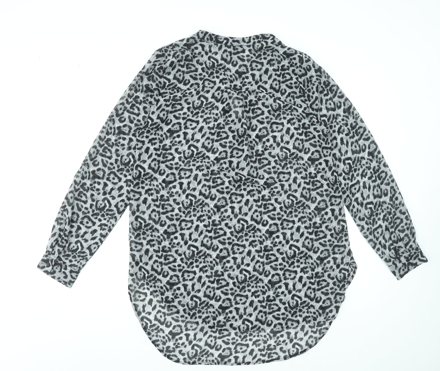 Womens UK Size M Lumière Grey Tunic Blouse