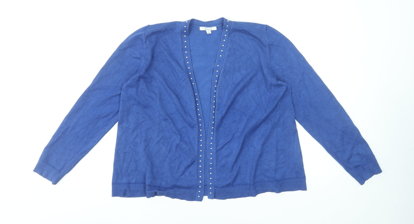 Womens UK Size M 89th + Madison Blue Cardigan Jumper