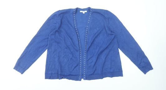 Womens UK Size M 89th + Madison Blue Cardigan Jumper