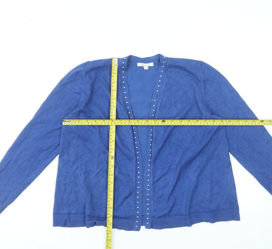 Womens UK Size M 89th + Madison Blue Cardigan Jumper