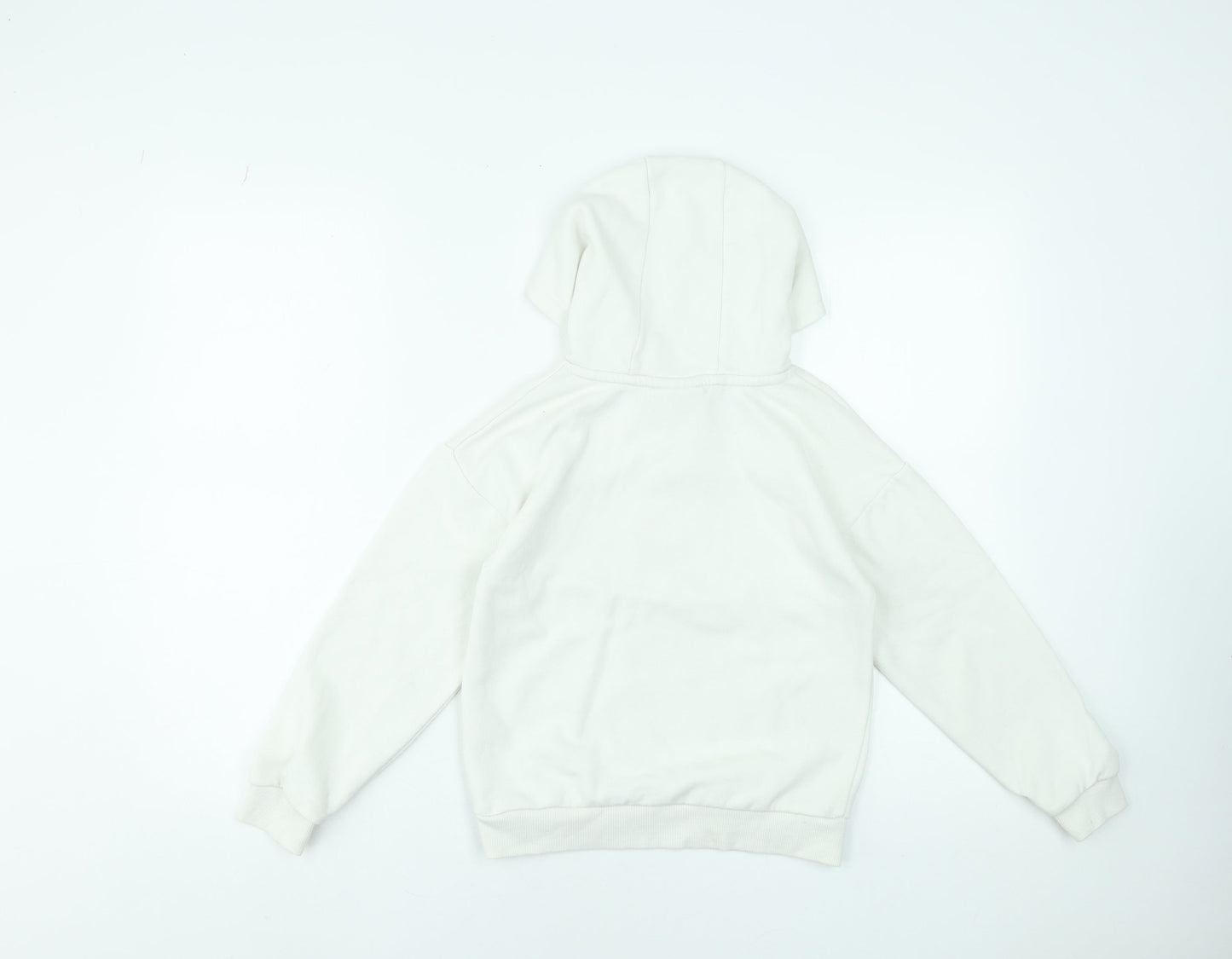 Girls UK Size 8-9 Years Garfield White Pullover Hoodie