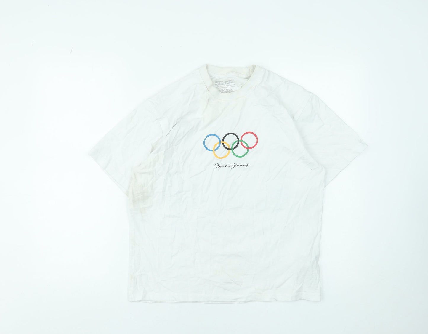 Womens UK Size XS Pull & Bear White Basic T-Shirt