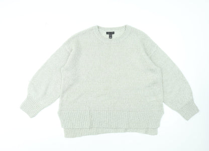 Womens UK Size M New Look Beige Pullover Jumper