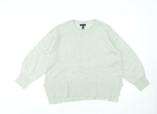Womens UK Size M New Look Beige Pullover Jumper