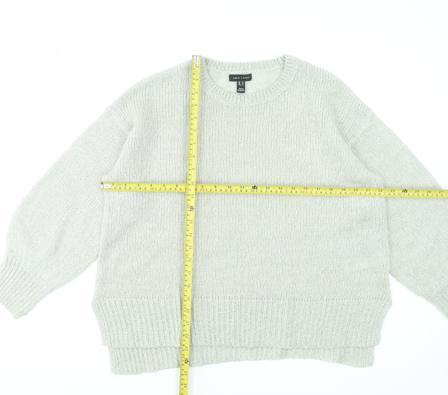 Womens UK Size M New Look Beige Pullover Jumper