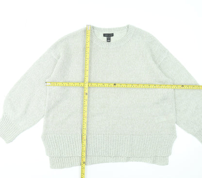 Womens UK Size M New Look Beige Pullover Jumper