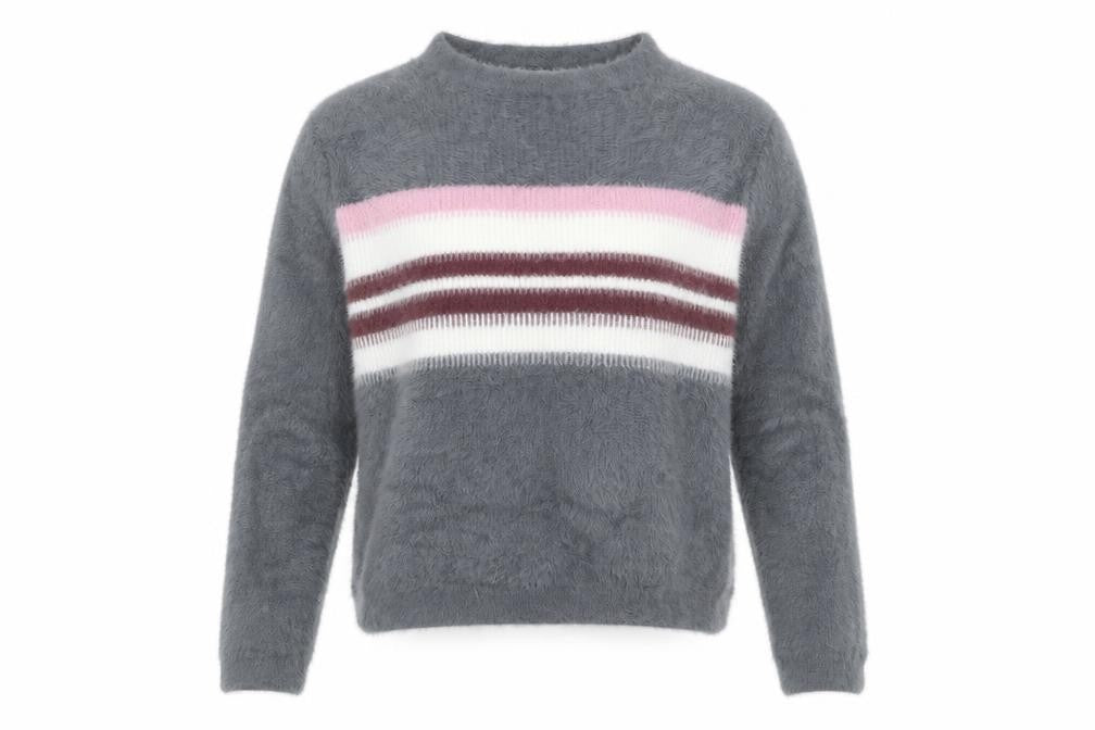 Womens UK Size XS Pull&Bear Grey Pullover Jumper