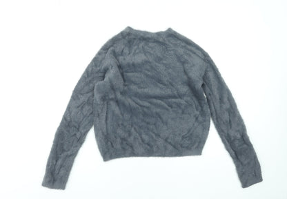 Womens UK Size XS Pull&Bear Grey Pullover Jumper