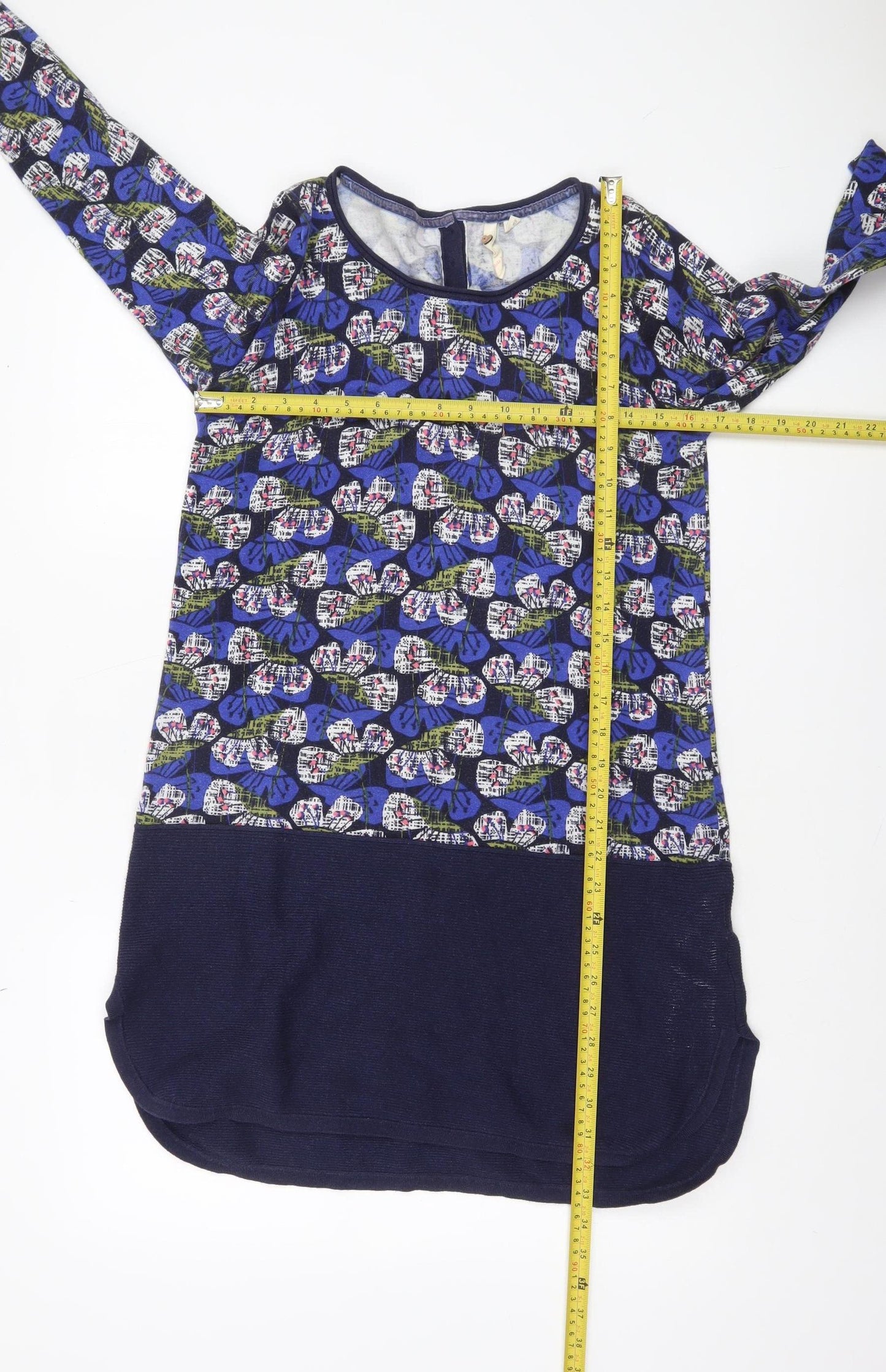 Womens UK Size 10 White Stuff Blue Tunic Blouse