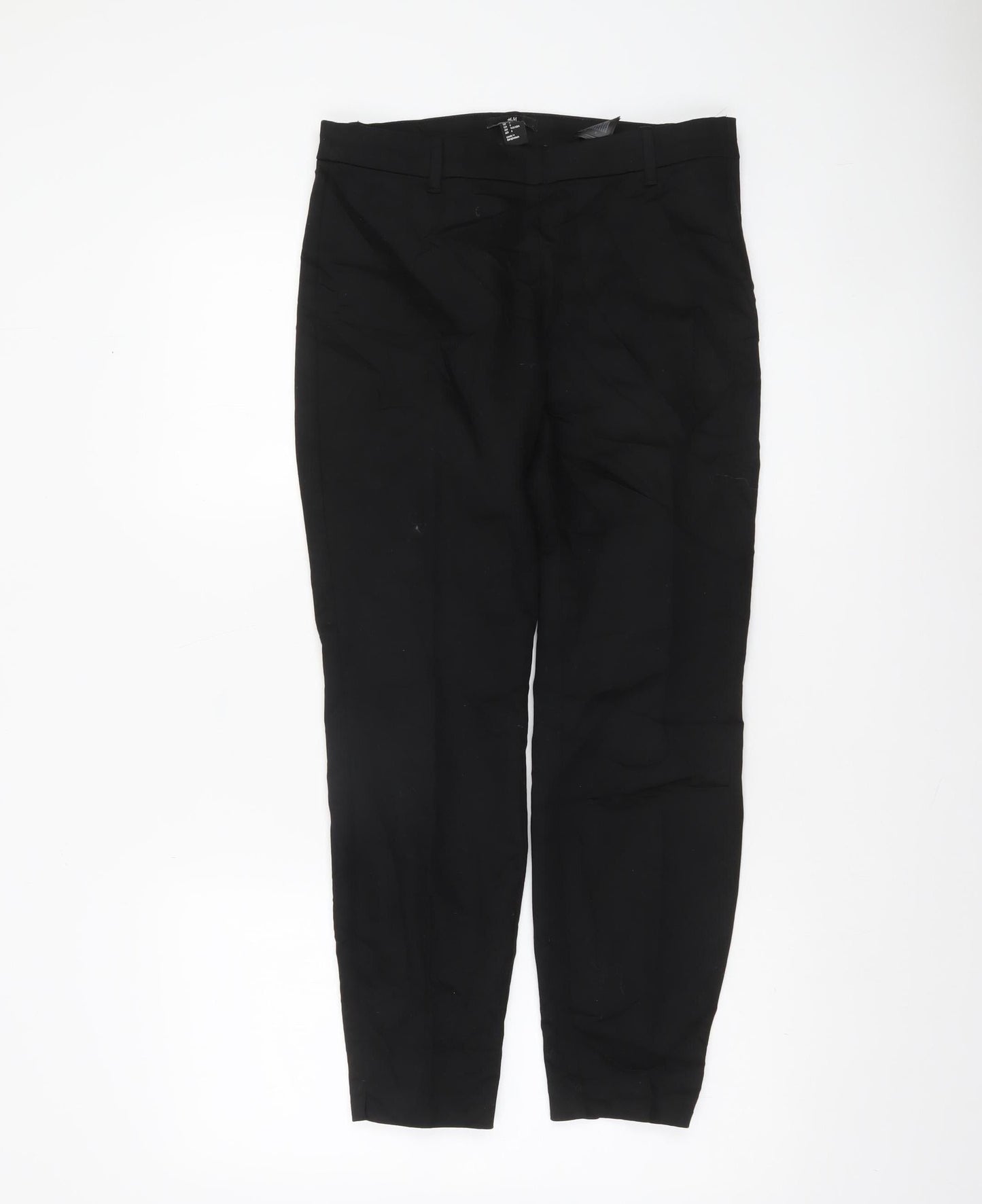 Womens UK Size 8 H&M Slim Fit Business Casual Workwear Black Trousers