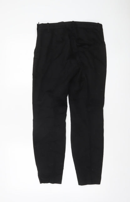 Womens UK Size 8 H&M Slim Fit Business Casual Workwear Black Trousers