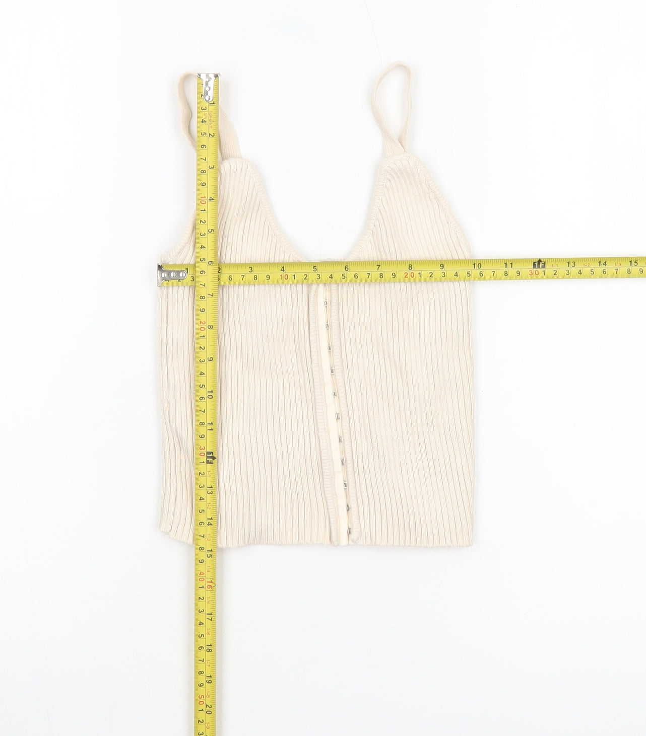 Womens UK Size S Zara Beige Camisole Tank