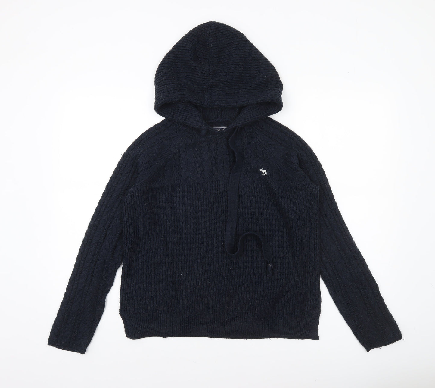 Womens UK Size M Abercrombie & Fitch Black Pullover Jumper
