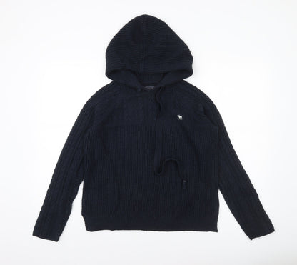 Womens UK Size M Abercrombie & Fitch Black Pullover Jumper