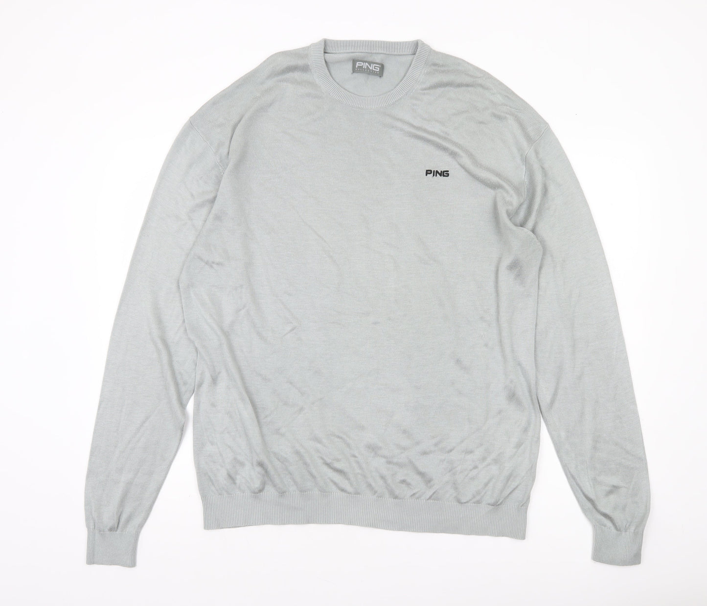Ping Men's Grey 2XL Crew Neck Golf Pullover Jumper