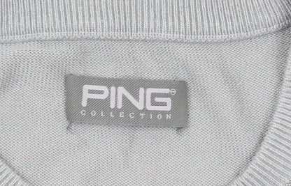 Ping Men's Grey 2XL Crew Neck Golf Pullover Jumper
