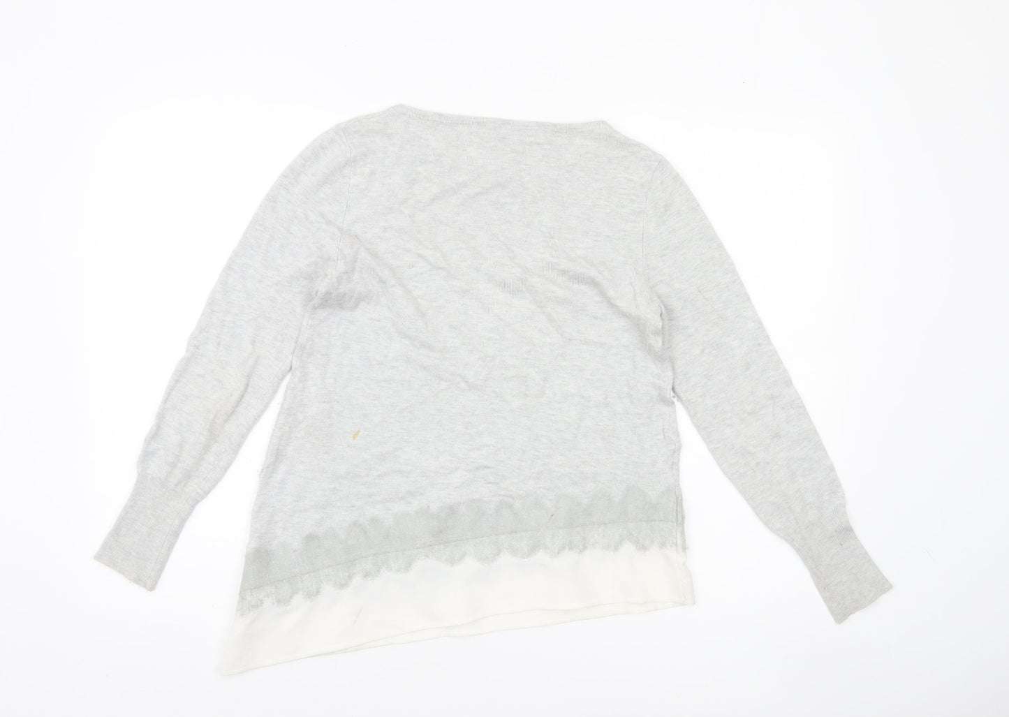 Womens UK Size 12 Mint Velvet Grey Pullover Jumper