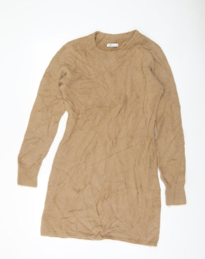 Womens UK Size L Hollister Beige Pullover Jumper