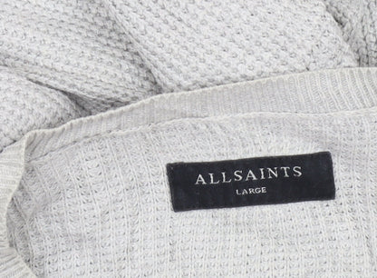Mens UK Size L AllSaints Grey Pullover Jumper